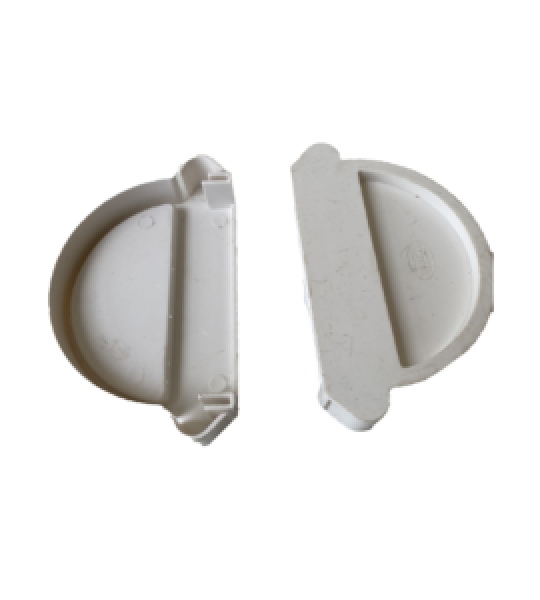Plastic gutter stop end